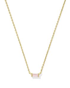 The Juliette Gold Pendant Necklace in Rose Quartz may be dainty, but it makes a major impact. Subtle and refined, this necklace’s rose quartz pendant honors the strength and resilience of those affected by breast cancer. 20% of the purchase price from these select styles benefit The Kendra Scott Foundation to help fund breast cancer awareness and research efforts year-round. Metal 14k Yellow Gold Over Brass Material Rose Quartz Closure Lobster Clasp W/ Single Adjustable Slider Bead Size 19" Chai Kendra Scott Necklace Elisa, Preppy Jewelry, Rose Gold Quartz, Kendra Scott Necklace, Jewel Necklace, Rose Quartz Pendant, Jewelry Accessories Ideas, Dainty Gold Necklace, Pendent Necklace