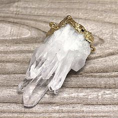 Natural Crystal Quartz Pendants // Gold Drusy Crystal // Drussy Quartz Pendant with Gold Electroplat Gold Mineral Crystal For Jewelry Making, Pendants Gold, Quartz Crystal Pendant, Crystal Quartz, Quartz Pendant, Natural Crystals, Gold Pendant, Quartz Crystal, China