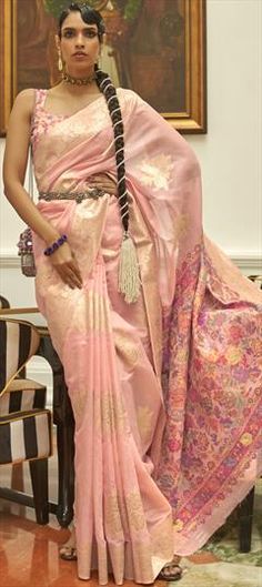 Pink and Majenta color Saree in Art Silk, Silk fabric with Weaving work Pink Art Silk Saree With Weaving Work, Luxury Pink Saree With Gota Work, Pink Art Silk Saree, Pink Art Silk Saree With Woven Motifs, Traditional Pink Pre-draped Saree In Katan Silk, Pink Embroidered Art Silk Pre-draped Saree, Traditional Saree, Traditional Sarees, Color Art