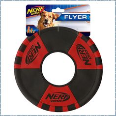 Nerf Dog Trackshot Toss and Tug Ring Dog Toy, Lightweight, Durable and Water Resistant, 9 Inches, For Medium/Large Breeds, Si Small Mixed Breed Dogs, Popular Kids Toys, Dog Branding, Dog Store, Rat Terriers, Dog Safety, Dog Items, Good Buddy, Dog Teeth