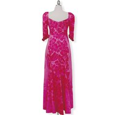 Passion Pink Hibiscus Print Hawaiian dress - Muumuu Outlet