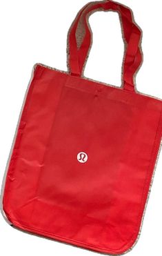 Red Casual Reusable Bag, Red Reusable Casual Bag, Red Reusable Everyday Bag, Reusable Bags, White Bag, Lululemon Athletica, White Black, White And Black, Bundles