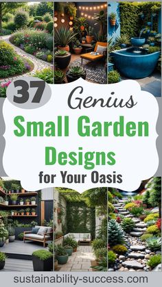 37 Adorable Small Garden Ideas For Your Tiny Oasis Small Back Gardens Uk, Small Space Garden Ideas, Small Side Garden Ideas, Small Gardens Design, Urban Gardening Ideas, Patio Gardens, Mini Patio Ideas, Mini Garden Ideas Small Spaces