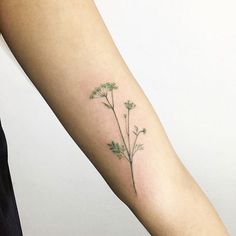 Botanisches Tattoo, Tattoo Trend, Back Of Shoulder Tattoo, Delicate Tattoo, Hand Tattoos For Women, Lace Tattoo, Botanical Tattoo, Queen Anne's Lace, Flower Tattoo Designs