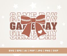 the game day svg files are perfect for cutting