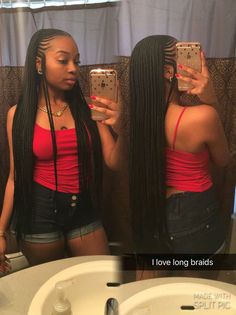 #longbraids #Tallahassee ❤️❤️ @lovepeace_hope_ #blackhairstylescornrows Teenage Hairstyles, Twisted Hair