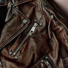 Motorcycle Leather Jacket, Retro Motorcycle, Brown Style, Motorcycle Leather, Brown Vintage, Clothing Material, Genuine Leather Jackets, Leather Motorcycle Jacket, Urban Style