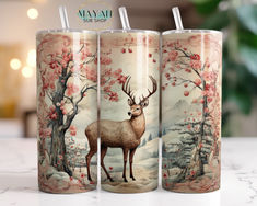 Reindeer 20 oz. skinny tumbler Fall Fishing, Clear Tumblers, Easter Embroidery, Floral Decal, Design Mom, Christian Christmas, Stainless Steel Straws, Vinyl Wrap, Grab Bags