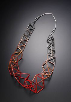 meghann jones neckpiece by metalab gallery, via Flickr Hinged Bangle, Contemporary Jewelry, Dainty Jewelry, Modern Jewelry, Minimalist Jewelry