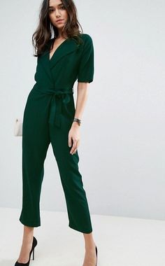 Wedding Guest Pants, Jumpsuits For Women Formal, Party Outfit Formal, All White Jumpsuit, Green Outfits For Women, Jumpsuit For Wedding Guest, Look Formal