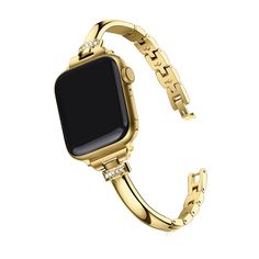 PRICES MAY VARY. Compatible with Apple Watch Band 40mm 38mm 41mm SE Series 9/8/7/6/5/4/3/2/1 Elevate Your Look: Add some sparkle to your wrist with Secbolt Bling Bands for Apple Watch. The rhinestones are eye-catching without being too flashy, making them perfect for any occasion. Sleek and Comfortable: Our bands are made from high-quality metal that's polished to perfection. They wrap smoothly around your wrist, making them comfortable for all-day wear. Perfect Fit: Our bands come with a resizi Gold Apple Watch Band Women, Apple Watch Gold Band, Gold Apple Watch Band, Smart Watch Iphone, Bands For Apple Watch, Apple Watch Bands Women, Minimalism Design, Gold Apple Watch, Xmas List