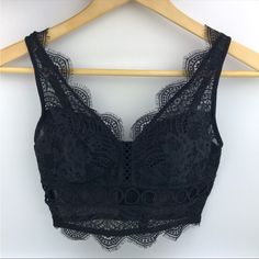 Nwot Victoria’s Secret Black Lace Long Line Bralette In Medium. Fits Tts. Black Camisole Bra For Summer, Elegant Black Bra Friendly Crop Top, Black Camisole Bra For Spring, Elegant Victoria's Secret Bra Friendly Tops, Elegant Bra Friendly Tops By Victoria's Secret, Elegant Victoria's Secret Tops With Comfort Fit, Elegant Black Bra For Spring, Black Lace Bra For Night Out, Black Tops That Are Bra Friendly