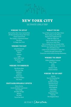 New York Destinations, Two Days In New York City, New York City Weekend Trip, 7 Days In New York, Girls Trip New York City, 21st Birthday In New York City, New York Birthday Trip, Nyc Solo Trip, New York City Trip Planning