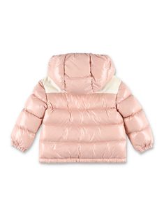 Lakisha Jacket By Moncler. Featuring: Crafted From Nylon Laqué Cotton Jersey Lining Chenille Yoke Down-filled Hood Zip Closure Side Pockets Elastic Cuffs And Hem Composition: 83% polyamide nylon, 17% elastane, 100% polyamide nylon Luxury Designer Nylon Puffer Jacket, Womens Moncler Jacket, Pink Moncler Jacket, Moncler Hoodie, Luxury Nylon Track Jacket With Double-lined Hood, Rosé Model, Adventure Accessories, Luxury Sportswear, Chloe Purses