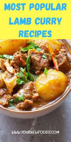 the most popular lamb curry recipes