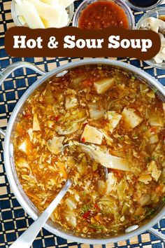 pot of hot and sour soup Hit And Sour Soup Recipe, Hot And Sour Wonton Soup, Sweet And Sour Soup Chinese, Keto Hot And Sour Soup Recipe, Sweet And Sour Soup Recipe, Hot And Sour Soup Recipe Easy, Easy Hot And Sour Soup, Thai Hot And Sour Soup