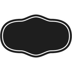 a black and white image of an oval shape