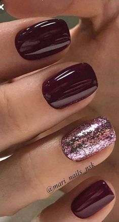 Shellac Pedicure, Top Coat Nail Polish, Makeup Nails Designs, Classy Nail Designs, Nail Colors Winter, Modern Nails, Nails 2021, Burgundy Nails, Shellac Nails