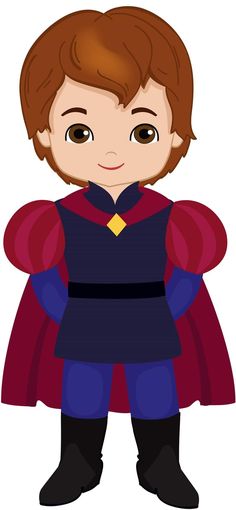 a cartoon character dressed in a red cape and blue shirt with black pants, standing