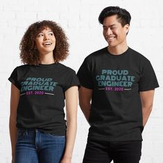 This Proud Graduate Engineer t-shirt is a great gift for mechanical engineers, electrical engineers, structural engineers, civil engineers, aeronautical engineers, software engineers, chemical engineers, automobile engineers and every other engineering profession you could possibly think of! Get my art printed on awesome products. Support me at Redbubble #RBandME: https://www.redbubble.com/i/t-shirt/Engineering-student-by-mrzleo/66455263.IJ6L0?asc=u Rhea Chakraborty, It Pennywise, Retro Video, Maybe One Day, Radhe Krishna, Krishna Art, Funny T, Lightweight Hoodie