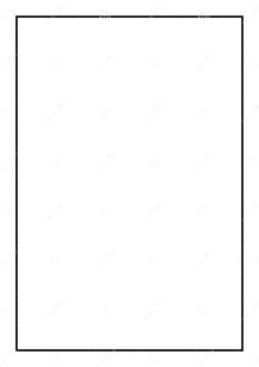 an empty square frame with black and white lines in the middle, on a white background