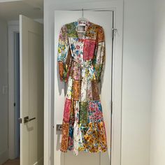 Selling This Beautiful Dress From Zimmermann I Purchased While In Italy - I Didn't End Up Wearing It As Planned And Am Ready To Let It Go To A Good Home! :) Brand New, With Tags, Can Share Proof Of Purchase If Needed As Well. Details From Zimmermann Website: The Halcyon Tiered Midi Dress In Multi From Our Summer Swim 2023 Collection. A Cotton Maxi Dress With Gathered Skirt Tiers, Blouson Sleeves With Elasticated Cuffs. --Cotton Maxi Dress --Relaxed Fit --Self Covered Buttons Down Centre Front -- Spring Silk Dress With Patchwork, Spring Silk Patchwork Dress, Multicolor Midi Dress With Floral Patchwork, Multicolor Floral Patchwork Midi Dress, Multicolor Floral Patchwork Dress For Daywear, Fitted Multicolor Maxi Dress For Daywear, Multicolor Silk Dress For Brunch, Multicolor Patchwork Dresses For Daywear, Daywear Multicolor Patchwork Dresses