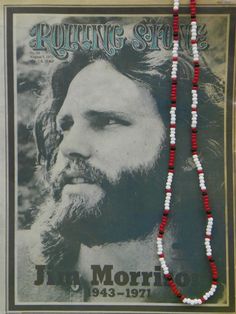 Jim Morrison Necklace, Jim Morrison Style, Diy Jewlry, Henry Diltz, Handmade Bead Necklace, 100th Day Of School Crafts, Brass Jewellery Handmade, Motorcycle Paint, Family Projects