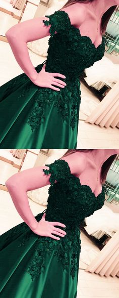 Prom Dresses Ball Gowns, Emerald Green Lace, Mermaid Formal Gowns, Hot Prom Dress, Satin Prom Dresses, Dreamy Gowns, Wedding Dresses For Kids, Elegant Ball Gowns, Formal Occasion Dress