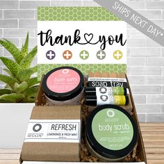 Treat the nurses in your life to a well-deserved thank you with our body scrub and bath salt duo & pamper gift box. This thoughtful gift not only allows them to indulge in some much-needed self-care, but it also brings joy to the giver. Handcrafted with ethically-sourced ingredients and cruelty-free standards, each product in this gift box is a testament to our commitment to quality and sustainability. Show your appreciation to these incredible lifesavers with the best gift ideas for nurses. 🇺? Nurse Survival Kit, Gift Ideas For Nurses, Thank You Nurse Gifts, Thank You Nurses, Calming Essential Oils, Soothing Bath, Nurse Appreciation Gifts, Nurse Graduation Gift, Pampering Gifts