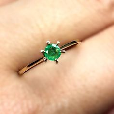 Welcome to Elegant Art Jewelry!  Material: 18k yellow Gold Stone: Emerald Stone Weight: 0.28 Ct Stone Size:. 3mm×3mm Stone Origin: Zambian Stone Cut: Round Cut Personalization: 9K/14K/24K/GOLD/SILVER/PLATINUM/ROSE-GOLD/WHITE GOLD. (Contact me)  Emerald Ring, Emerald Cuff Ring, 18k Yellow Gold Ring, Round Shape Ring, Emerald Ring, Emerald Engagement, Open Design Ring, Emerald Round, Emerald Natural, Green Emerald, Green Gemstone, Gemstone Ring, Simple Emerald Ring, Green Emerald, Natural Emerald, Wedding Ring Emerald, Round Cut Ring, Natural Emerald Rings, Ring Luxury, Luxury Ring, Yellow Gold Engagement Ring, Platinum Rose Gold, Emerald Cut Rings, Topaz Engagement Ring