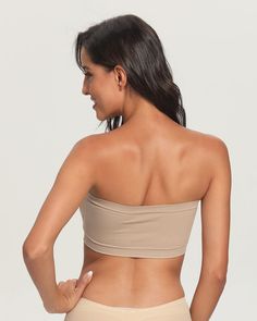 Description All Match Bandeau Bra Stylish and comfortable, our bandeau bra is a wardrobe staple. Perfect for strapless tops and dresses, this padded bandeau bra provides both comfort and support. The seamless ribbed elastic band on the top and bottom ensures the bra stays in place, so you don’t have to worry about slipping or falling down. Wire, seam, and tag-free, this strapless bra will feel comfortable all day long – you can even sleep in it. Details Nylon/Spandex blend Stylish bandeau style Strapless Tube Top With Built-in Bra, Solid Strapless Seamless Tube Top, Solid Seamless Strapless Tube Top, Beige Seamless Strapless Bra, Fitted Bandeau Tube Top With Adjustable Straps, Seamless Strapless Tube Top, Beige Bandeau Bra, Stretch Bandeau Tube Top With Medium Bust Support, Bandeau Tube Top With Removable Bra Pads