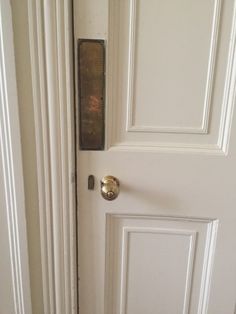 an open door with a handle on it