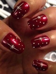 Diy Christmas Nail Designs, Christmas Present Nails, Manicure Nail Designs, Ombre Nail, Nagel Tips