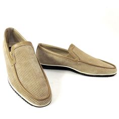 Made In Italy Suede Upper Leather Lining Rubber Sole Hand Made Shoes Free Gift Brown Loafers Men, Russell Moccasin, Hand Made Shoes, Mezlan Shoes, Gucci Horsebit Loafers, Camping Shoes, Shoes Free, Converse Run Star, Flat Loafers