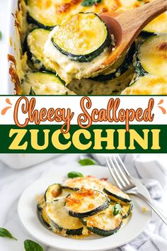 an image of cheesy stuffed zucchini casserole