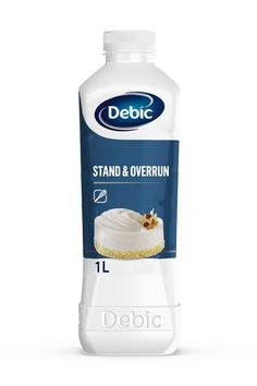 a bottle of debic stand and overunch