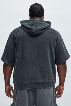 Available In Black. Hoodie Short Sleeve Kangaroo Pocket 80% Cotton 20% Polyester Imported | Mens Tyson Short Sleeve Raglan Hoodie in Black size Medium by Fashion Nova Hoodie Short Sleeve, Mens Tops Fashion, Raglan Hoodie, Mens Graphic Tee, Fashion Tops, Black Hoodie, Kangaroo Pocket, New Black, Kangaroo