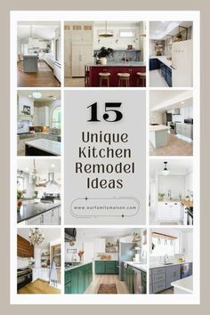 the top ten unique kitchen remodel ideas in this postcard style photo collage