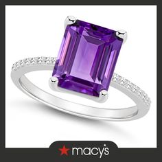 in stock Macy's White Gold Jewelry With Accent Stones, Purple Fine Jewelry With Vvs Clarity, Macy's Fine Jewelry For Promise Ring, Macy's Gemstone Jewelry With Round Cut, Macy's Gemstone Jewelry Round Cut, Macy's Gemstone Jewelry For Anniversary, Macy's Sterling Silver Ring, Macy's Sterling Silver Ring Jewelry, Macy's Fine Jewelry With Gemstones