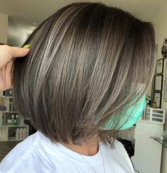 Ash Brown Hair With Highlights, Mushroom Brown Hair Color, Mushroom Brown Hair, Grey Brown Hair, Brown Bob Hair, Light Brunette Hair, Mushroom Hair, Brown Hair Color Ideas, Mushroom Brown