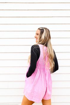 The cutest Fall 'fit! This one would also be super cute for country concerts or gamedays! Pleated detail on the front + back and has pockets Paired here with our Midnight Florals Mesh Top Model is 5’4” wearing a size small. Runs true to size Cute Spring Tops With Pockets, Pink Washed Top For Spring, Spring Pink Washed Tops, Spring Pink Washed Top, Pink Washed Cotton Top, Pink Washed Cotton Tops, Soft-washed Pink Top For Spring, Cute Pink Top With Pockets, Fall Fit