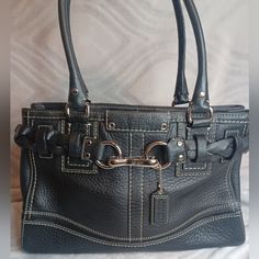 Hello, I Am Selling A Coach Hampton Shoulder Bag. This Is A Soft Pebble Black Leather In Euc. 12x10x5 Retails For $349. Very Clean Bag With No Call Outs. Pebbled Leather Satchel Shoulder Bag With Branded Hardware, Pebbled Leather Tote Shoulder Bag With Silver-tone Hardware, Pebbled Leather Satchel Shoulder Bag With Silver-tone Hardware, Coach Textured Leather Rectangular Satchel, Coach Rectangular Textured Leather Satchel, Elegant Pebbled Leather Satchel With Handles, Coach Textured Leather Tote Satchel, Rectangular Pebbled Leather Shoulder Bag With Silver-tone Hardware, Coach Pebbled Leather Shoulder Bag With Double Handle