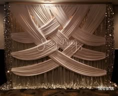 an image of a wedding backdrop with lights