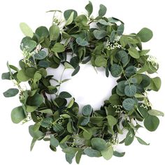 PRICES MAY VARY. Spring wreath size: the artificial eucalyptus wreath measures approx. 20 inch in outer diameter, the internal diameter is about 10 inches, which is flexible and proper in size, you can directly hang them up to decorate walls, doors, windows, porches, mantels, fireplaces, and other places you want to look different, which will attract others' attention easily Durable to use: green artificial eucalyptus leaves of wreath garland are made of fabric and polyester, lifelike and not ea Dried Eucalyptus Uses Wreaths, Greenery Wreath Michaels Stores, Wreaths 8” From Hobby Lobby, Year Round Wreath Target, Eucalyptus Wreath Bedroom, Burlap Eucalyptus Wreath, Door Wreath Eucalyptus, Natural Eucalyptus Wreath, Hang Wreath In Fireplace