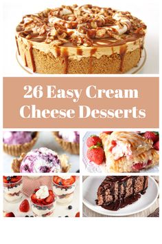 26 easy cream cheese desserts