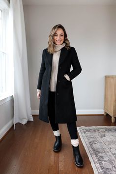 Chelsea boots outfit | winter outfit with chelsea boots | petite fashion | under $50 boots Chambray Dress Outfit Winter, Ankle Chelsea Boots Outfit, Chelsie Boots Outfits Style, Black Riding Boots Outfit 2024, Outfits Con Botas Chelsea, Womens Chelsea Boots Outfits, Blundstone Women Outfit Work, Joan Of Arctic Wedge Outfit, Classy Rainy Day Outfit