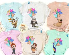 Up Disney Outfit, Up Characters, Disney Balloons, Animal Kingdom Shirts, Disney 2024, Disneyland Outfits, Disney Up, Up Theme, Up Balloons