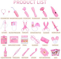 the product list is shown with pink items