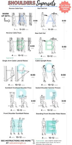 an instruction manual for how to use the shoulder press