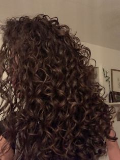 Mes cheveux ! pareil Perfect Curls Natural, Brown Hair Curly Natural, Vision Board Curly Hair, Curly Hair Vision Board, Good Hair Aesthetic, Long 3a Curly Hair, Curly Hair Back View, Chocolate Brown Hair Curly, Long Curly Hair Aesthetic